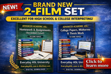 NEW! Advanced Academic ASL: 2-Film Set - Homework & College Papers - DIGITAL DOWNLOADS