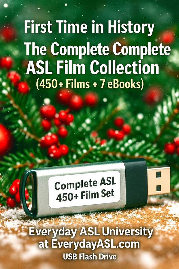 First Time in History - The Complete Complete ASL Film Collection (450+ Films + 7 eBooks!)