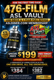 476-Film ASL Vault USB Flash Drive AND 1-Year Full Access Membership at ASLDiner.com