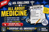 NEW! ASL Challenge #1: All About Medicine - DIGITAL DOWNLOAD