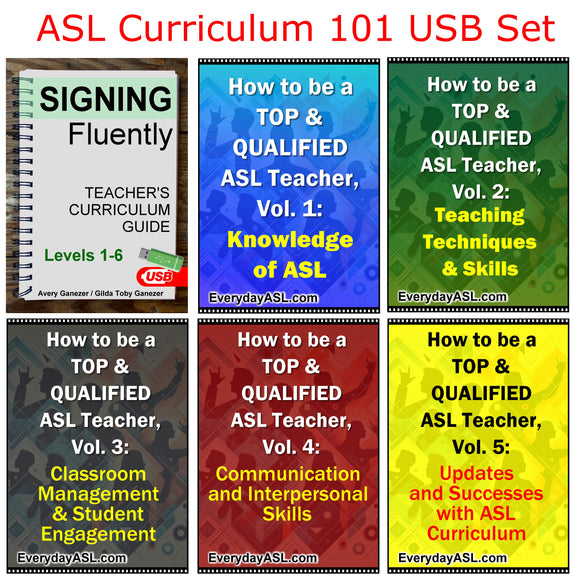 New! ASL Curriculum 101 USB Set + Free Shipping + Time Limited