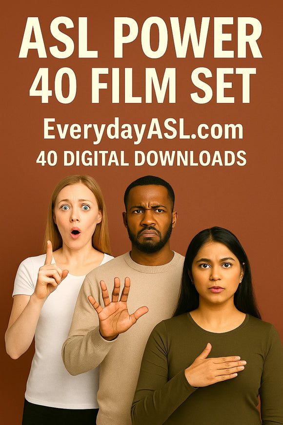 NEW! ASL POWER – 40 Films, Digital Edition (40 Individual Downloadable Files)