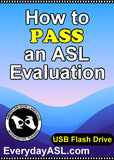 How to Pass an ASL Evaluation USB Flash Drive with Free Shipping