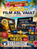 500+ Film ASL Vault USB Flash Drive AND 1-Year Full Access Membership at ASLDiner.com (Copy)