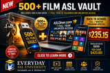 500+ Film ASL Vault USB Flash Drive AND 1-Year Full Access Membership at ASLDiner.com (Copy)