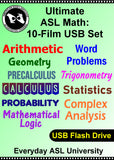 NEW! Ultimate ASL Math: 10-Film USB Set with Free Shipping