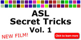 NEW! ASL Secret Tricks, Vol. 1 DVD and USB Set with Free Shipping