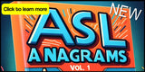 New! ASL Anagrams Vol. 1 USB Flash Drive + Free S&H