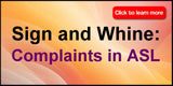 NEW! Sign and Whine: Complaints in ASL DVD with Free Shipping