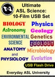 NEW! Ultimate ASL Science: 10-Film USB Set with Free Shipping