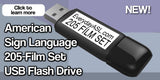 American Sign Language 205-Film Set USB Flash Drive + FREE S&H