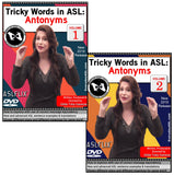 New! Tricky Words in ASL: Antonyms, Vol. 1-2 DVD + USB Set + FREE S&H