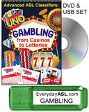 New! Advanced ASL Classifiers: Gambling from Casinos to Lotteries DVD + USB Set