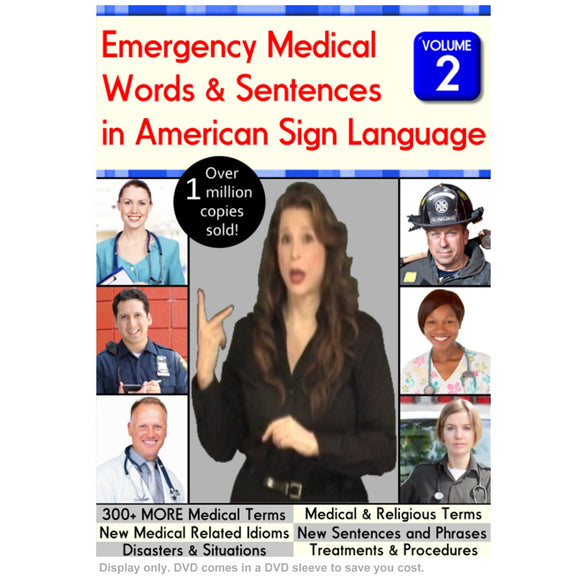 Emergency Medical Words & Sentences in American Sign Language, Vol. 2